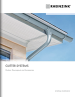Rheinzink gutter system brochure